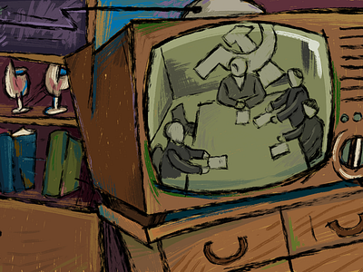 USSR Collapse article illustration article drawing editorial illustration painting procreate