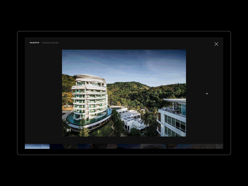 Solncetur animation design desktop minimal motion principle ui ux web website