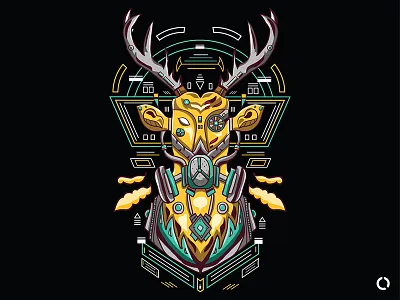 Deer illustration t shirt t shirt illustration vector