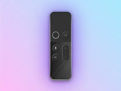 Apple Remote apple apple tv clean design flat illustration product remote vector