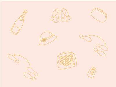 It's Iconic | 1920s 1920s champagne icon icon set icons illustration roaring 20s