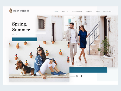 Hushpuppies dailyui dog e commerce graphisme landingpage shoes ui uidesign web website