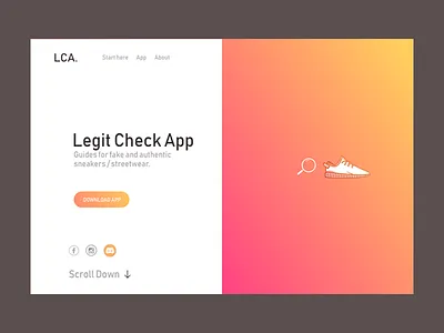 Home Page - Legit Check App blog design home page legit check app ui