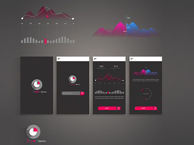 Share Market App mobile app mobile ui share market ui simple ui ui