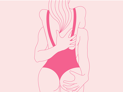 Energy Flows body couple energy female illustration linework love male sexy simple