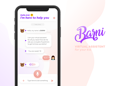 Virtual Assistent Chat UI ai app assistent chat design ios iphone iphonex mobile prototype ui ux virtual