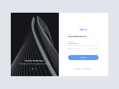 Rentio Login Page app clean design desktop log in login minimal page screen style ui ux web