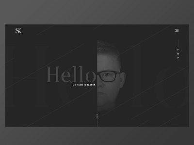 Personal Portfolio WIP design landing landing page typography ui web webdesign www