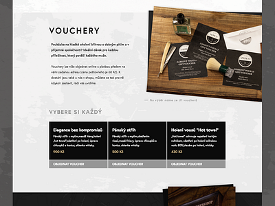 Barbershop Coupons Selection barbershop coupons design microsite selections sketch ui user interface ux website