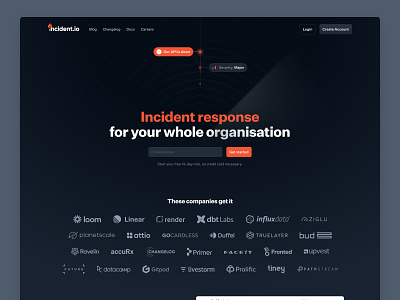 🔥 Incident.io branding design icons illustration incident.io interface landing page logo ui user experience user interface ux web design website design