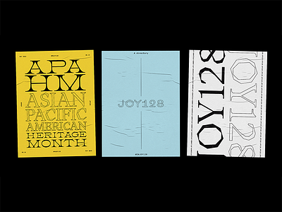 JOY 128 layout poster typography