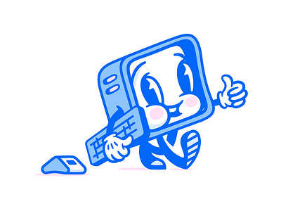 Super Team Deluxe Mascot art computer illustration mascot retro super team deluxe