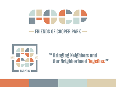 FOCP logo badge branding identity logo milwaukee neighborhood