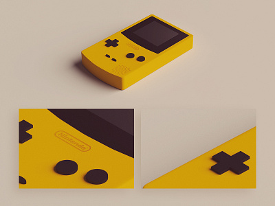 Gameboy 3d gameboy low poly nintendo vintage