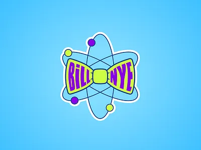 BillNye logo 2d branding design flat icon illustration logo typography vector