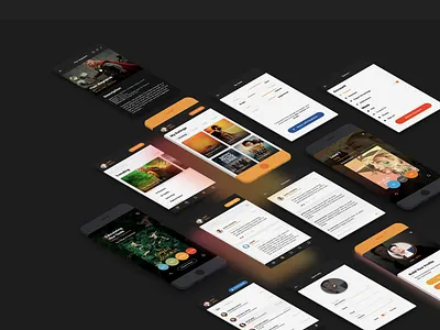 Taste.io - Mobile App - Complex Design branding clean design illustration interface mobile product ui ux