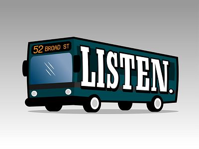 The Listen. Bus bus eagles football go birds listen our baby philadelphia septa super bowl super bowl 52 super bowl lii