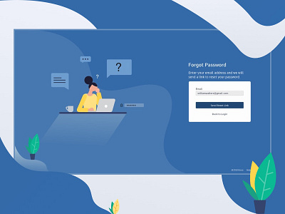 Forgot Password branding chat dashboard design dribbble illustration typography ui ux web website