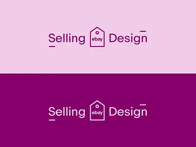 Ebay Selling Design Logo 2 brand branding color colorful logo illustration logo pink purple simple simple logo tag