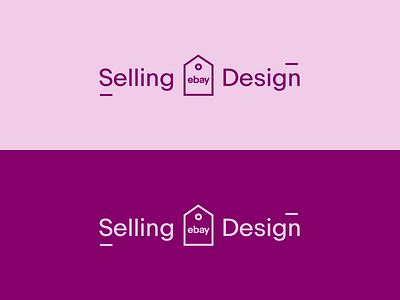 Ebay Selling Design Logo 2 brand branding color colorful logo illustration logo pink purple simple simple logo tag