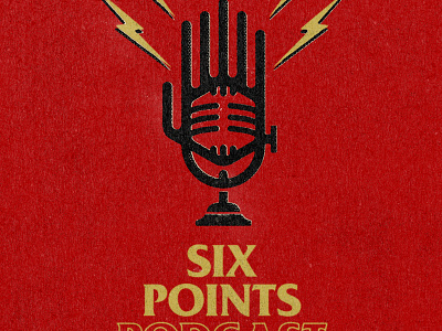 Six Points Podcast logo branding design graphic icon logo