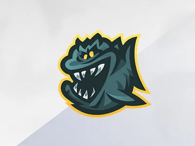 Fish Mascot Logo agressive agressive fish branding fish icon illustration logo mascot sassy