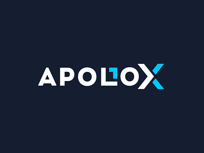 Apollox Logo Design ai blockchain brand design geometric logo technology typography