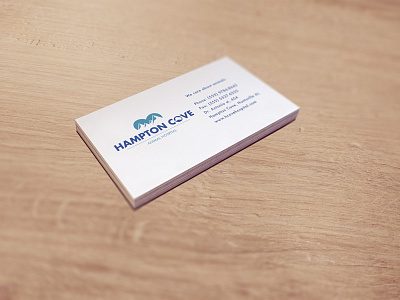 Day 19 - Hampton Cove Business Card animal hospital bussines card hampton cove logo logodesign logos thirtylogos thirtylogoschallenge