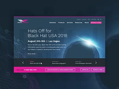 Digital Guardian Hero Revamp cybersecurity graphic design hero illustration ux ux ui webdesign website