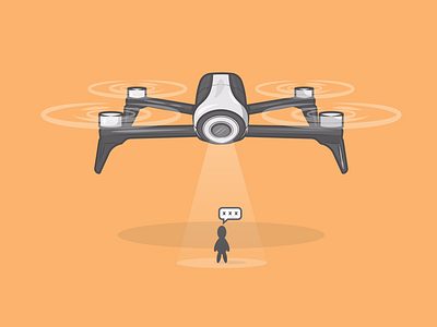 Drones camera cctv dribbble drone flat fly government icon people shot video watch