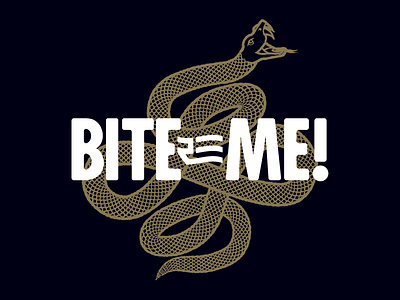 Bite Me animal apparel bite design illustration shirt sketch snake