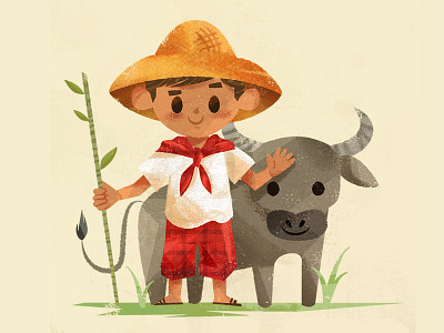 Filipino Farmer Boy farmer filipino illustration