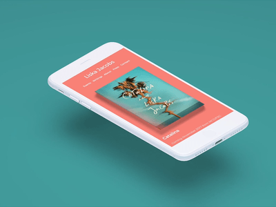 Novelist Liska Jacobs' Mobile Site animation branding design ui ux web