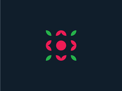 Rosebud logo floral floral logo flower green logo logo design logomark red rose