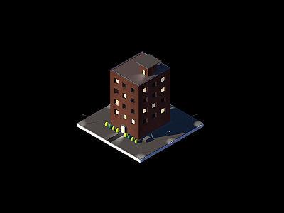 Building - Early Morning Small c4d