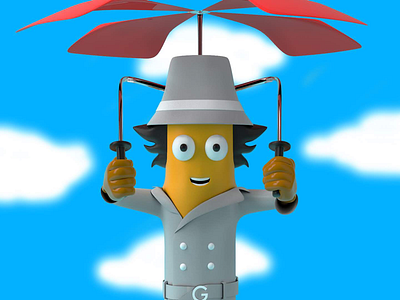 Go go gadget 3d 3d modeling 80s c4d cartoons character design inspector