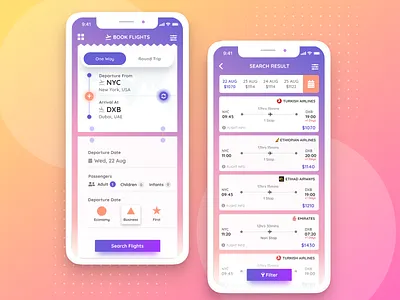 Flight Booking App Freebie calender concept figma flight booking ios iphonex ticket booking tour booking travel ui user interface ux