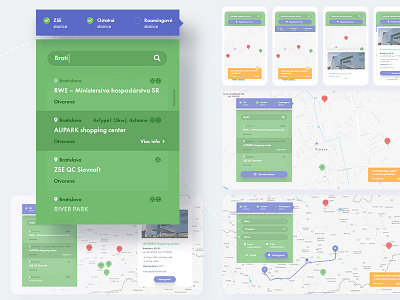 Kdenabijat Interactive Map map ui ux webdesign