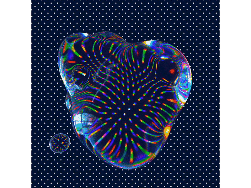 Glass Moves abberation dispersion dots glass light navy