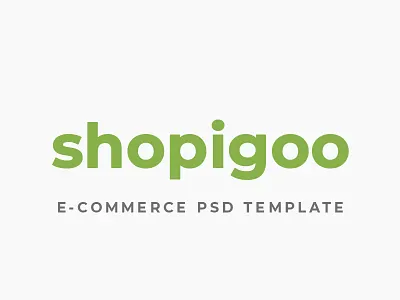 shopigoo design e commerce psd template themeforest ui web