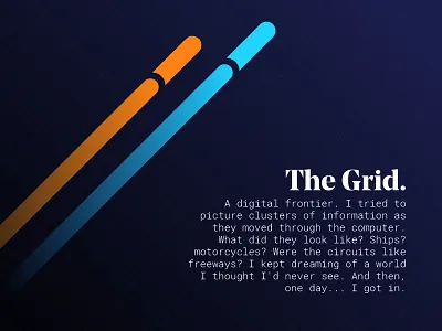 The Grid - Tron Legacy graphic design minimal minimal design movie poster poster design posters quotes tron typography