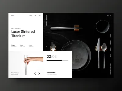 Typography UI — Project 13 clean design designer interface landing page layout minimal minimalistic page typography ui uidesign uiwebdesign userinterface web web design webdesign webpage website
