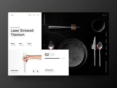 Typography UI — Project 13 clean design designer interface landing page layout minimal minimalistic page typography ui uidesign uiwebdesign userinterface web web design webdesign webpage website