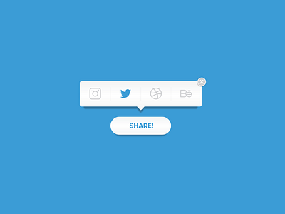 Social Share Button UI Concept 010 css dailyui share share button social social share ui ux web dev