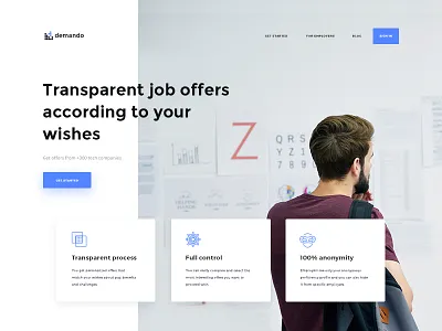 Demando - Recruitment Marketplace Website candidates employers job job search recruitment recruitment marketplace saas talent tech tech talent