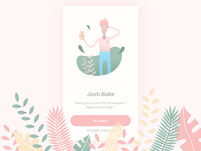 Daily UI #78 - Pending Invitation 👋 78 app challenge daily ui design friend request illustration invitation mobile pending invitation ui ux vector webdesign