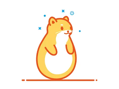 tumbler cat stroke illustration