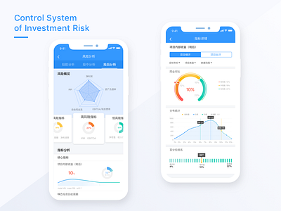 control system of investment risk data ui