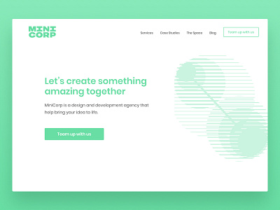 New MiniCorp Site 2018 agency branding design flat flat design green identity illustration logo minimal new product rebrand redesign responsive typography ui ux web website