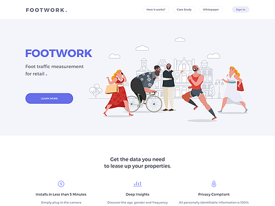 Footwork design ui ux web